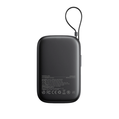 Joyroom JR-PBF18 External Battery, 10000mAh, 22.5W, QC + PD, 1 x Lightning - 1 x USB-A - 1 x USB-C, Black