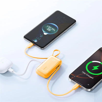 Externe Batterie Joyroom JR-PR2L, 10000mAh, 35W, QC + PD, 1 x Lightning - 2 x USB-C, Orange