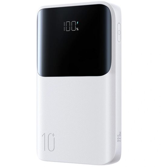 Externer Akku Joyroom JR-QP191, 10000mAh, 22.5W, QC + PD, 1 x USB-A - 2 x USB-C, Weiß