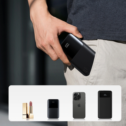 Externer Akku Joyroom JR-QP191, 10000mAh, 22.5W, QC + PD, 1 x USB-A - 2 x USB-C, Schwarz