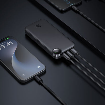 McDodo MC-3850 External Battery Display, 10000mAh, 30W, QC + PD, 1 x USB-A - 2 x USB-C, Black