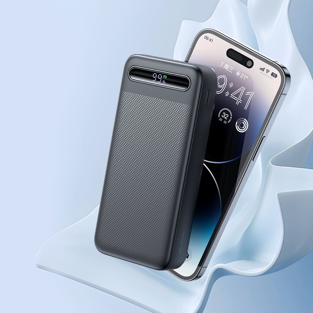 Externer Akku McDodo MC-3891 Star, 20000mAh, 22.5W, QC + PD, 2 x USB-A - 1 x USB-C, Schwarz