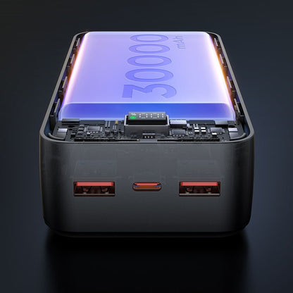 Externer Akku McDodo MC-4240, 30000mAh, 22.5W, QC + PD, 2 x USB-A - 1 x USB-C, Schwarz