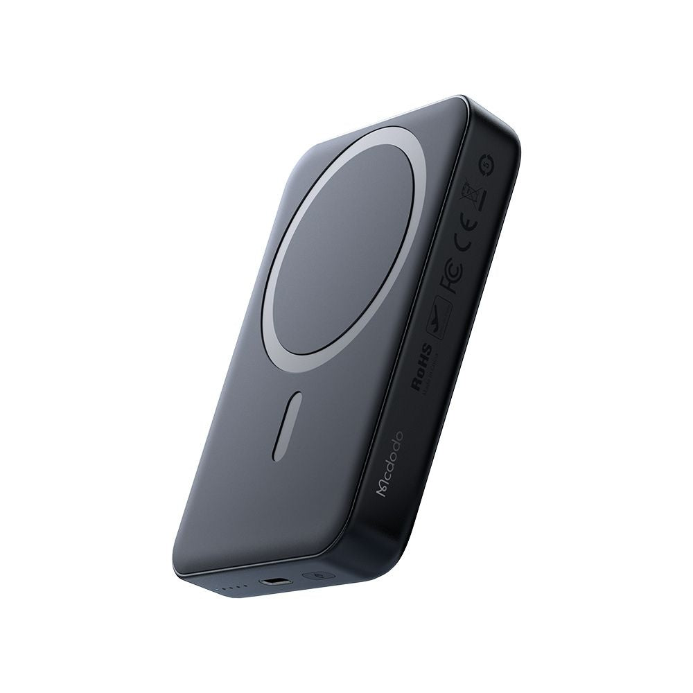 Externer Wireless-Akku McDodo MC-4261 Ambilight, 10000mAh, 20W, PD + FQI, 1 x QI - 1 x USB-C, Schwarz