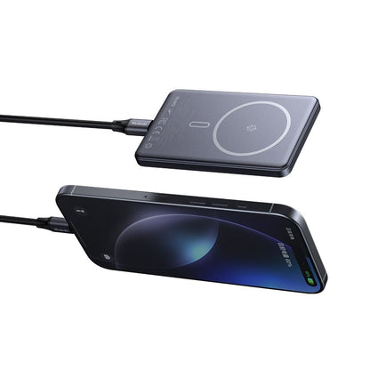 Externer Wireless-Akku McDodo MC-4641 Meta, 5000mAh, 20W, PD + FQI, 1 x QI - 1 x USB-C, Schwarz