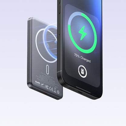 Externer Wireless-Akku McDodo MC-4641 Meta, 5000mAh, 20W, PD + FQI, 1 x QI - 1 x USB-C, Schwarz