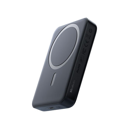 Externer Wireless-Akku McDodo MC-5931 Ambilight, 10000mAh, 30W, PD + FQI, 1 x QI - 1 x USB-C, Schwarz