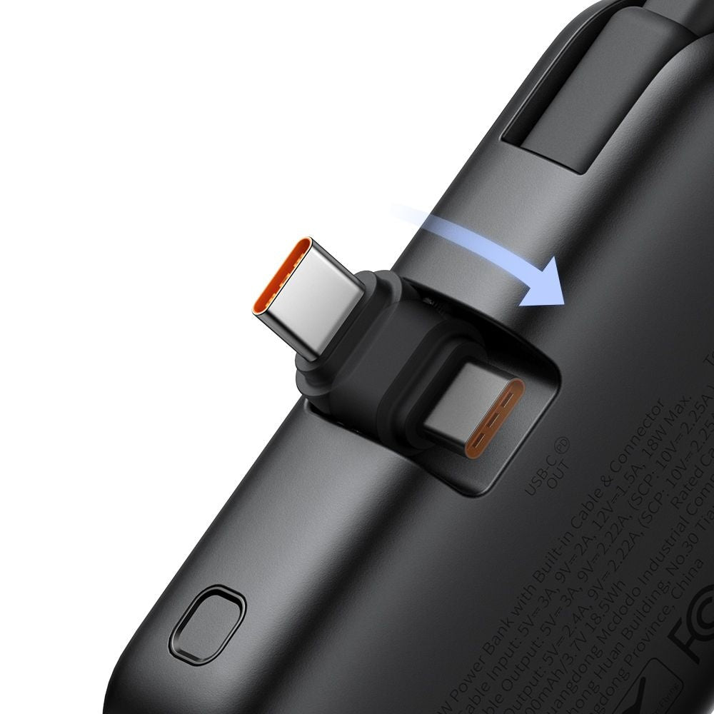 Externer Akku McDodo MC-7760 Freekit, 5000mAh, 22.5W, PD, 3 x USB-C, Schwarz