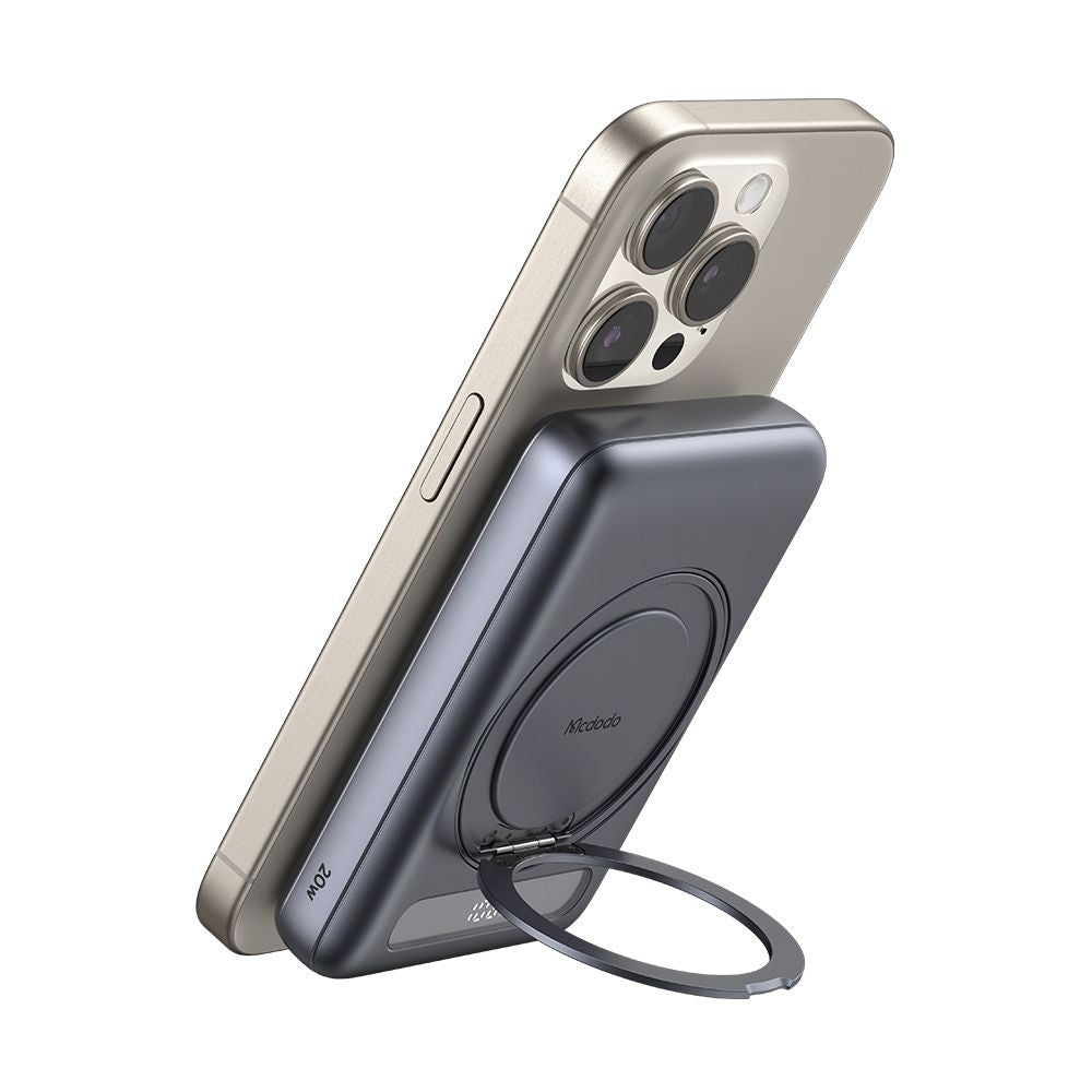 Externer Wireless-Akku McDodo MC-8371 Meta, 10000mAh, 20W, PD + FQI, 1 x QI - 1 x USB-C, Grau
