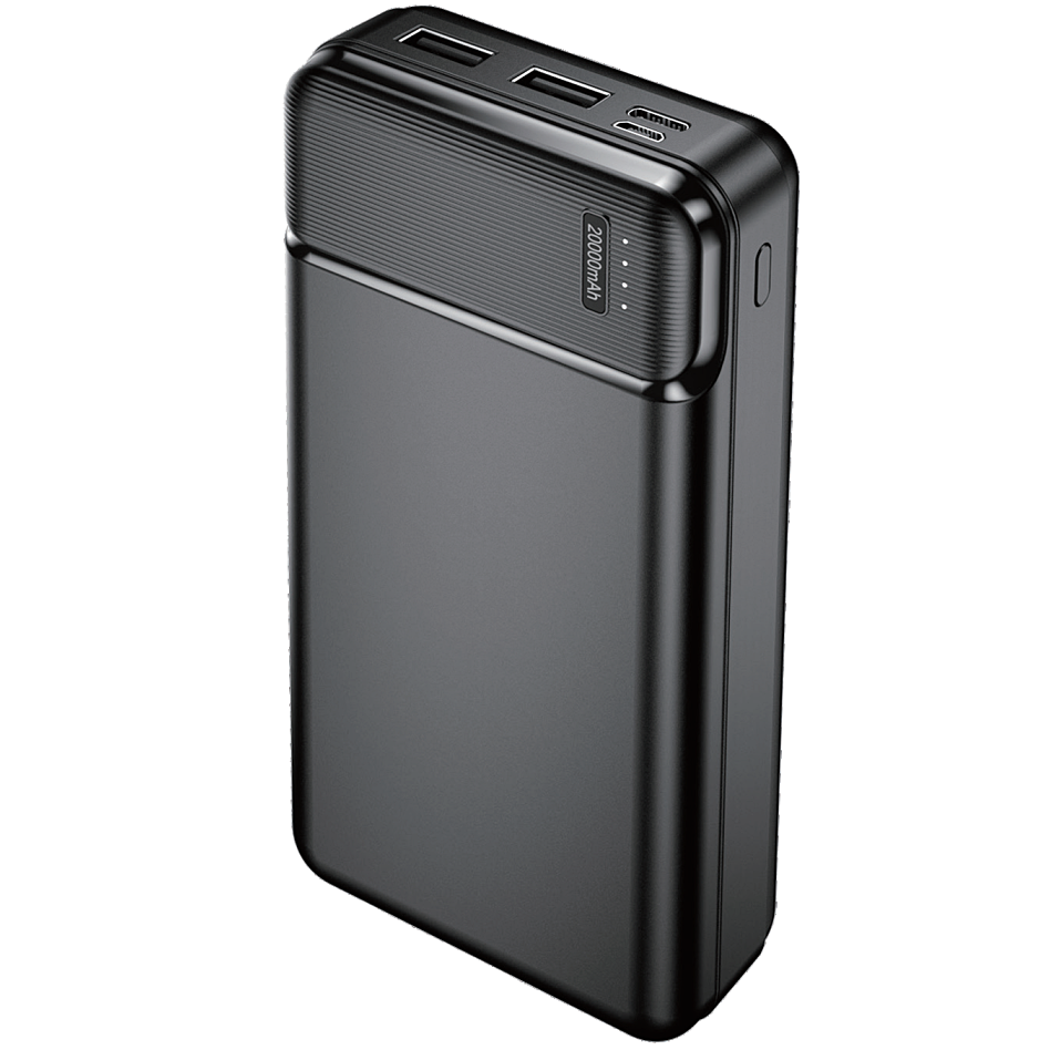 Externer Akku MaXlife MXPB-01, 20000 mAh, 12 W, 2 x USB-A, Schwarz