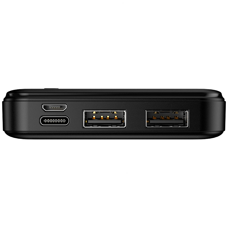 Externe Batterie MaXlife MXPB-01, 10000mAh, 12W, 2 x USB-A, Schwarz