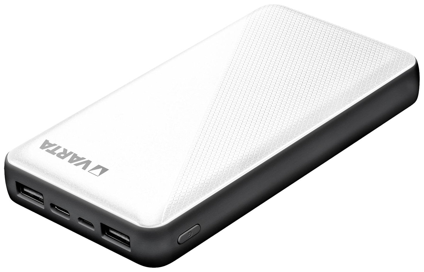 Varta Energy Externer Akku, 15000 mAh, 15 W, 2 x USB-A – 1 x USB-C, Weiß