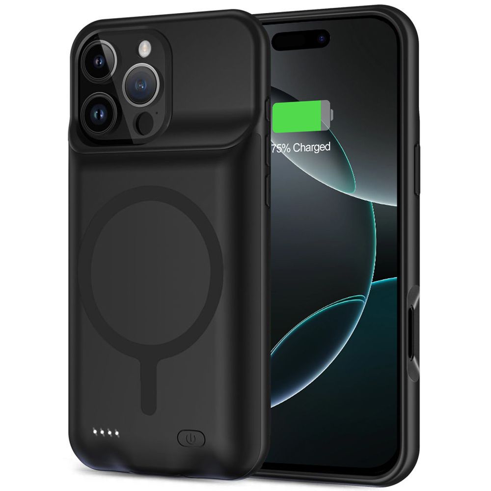 Tech-Protect Wireless Cover Type Externer Akku für Apple iPhone 16 Pro Max, 8500 mAh, Schwarz