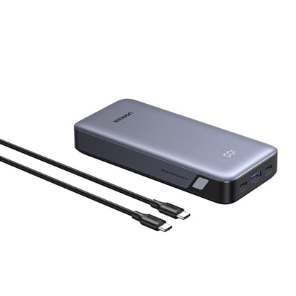 Externe Batterie UGREEN Nexode PB532 (55989B), 20000mAh, 30W, QC + PD, 1 x USB-A - 2 x USB-C, Grau