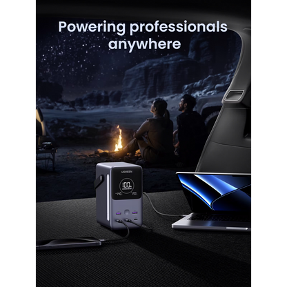 Externe Batterie UGREEN PB770, 48000mAh, 300W, QC + PD, 2 x USB-A - 3 x USB-C, Grau, Wiederverpackt
