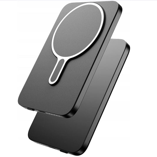 Wireless External Battery 3MK MagSnap Go, 5000mAh, 20W, PD + FQI, 1 x QI - 1 x USB-C, Gray