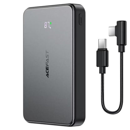 Externer Wireless Akku Acefast M31, 10000mAh, 22.5W, QC + PD + FQI, 1 x QI - 1 x USB-A - 2 x USB-C, Schwarz