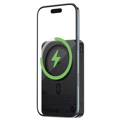 Externer Wireless Akku Acefast M31, 10000mAh, 22.5W, QC + PD + FQI, 1 x QI - 1 x USB-A - 2 x USB-C, Schwarz