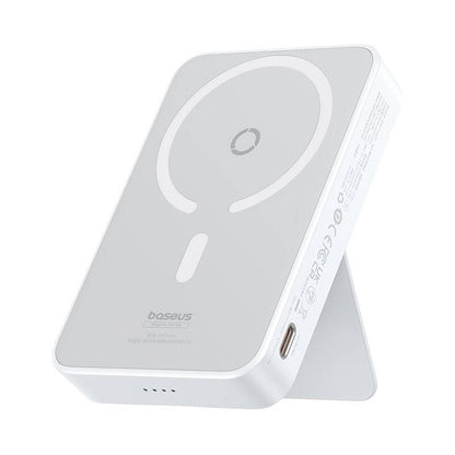 Externer Wireless-Akku Baseus MagPro PPCXZ05, 5000mAh, 20W, PD + FQI, 1 x QI - 1 x USB-C, Weiß P10064101223-00
