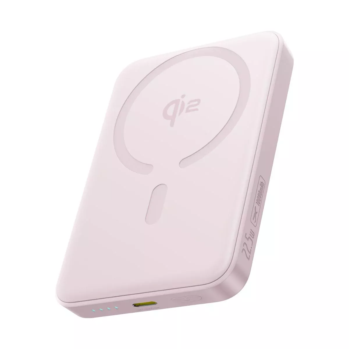 Externer Wireless-Akku Baseus Enerfill FM12, 10000mAh, 22.5W, PD + FQI, 1 x QI - 1 x USB-C, Rosa E0028502