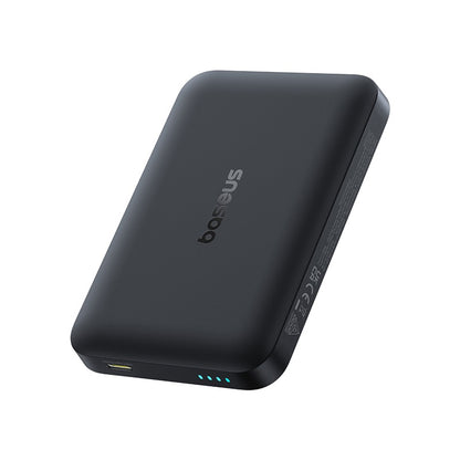 Baseus EnerFill FM11 Wireless Externe Batterie, 10000mAh, 30W, PD + FQI, 1 x QI - 1 x USB-C, Schwarz