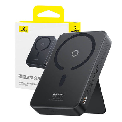Baseus MagPro PPCXZ05 Wireless External Battery, 5000mAh, 20W, PD + FQI, 1 x QI - 1 x USB-C, Black, Resealed P10064101123-00