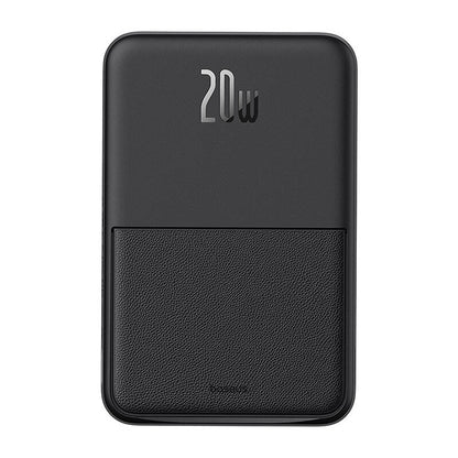 Baseus MagPro PPCXZ05 Wireless External Battery, 5000mAh, 20W, PD + FQI, 1 x QI - 1 x USB-C, Black, Resealed P10064101123-00