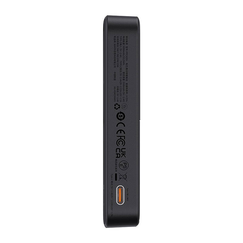 Baseus MagPro PPCXZ05 Wireless External Battery, 5000mAh, 20W, PD + FQI, 1 x QI - 1 x USB-C, Black, Resealed P10064101123-00