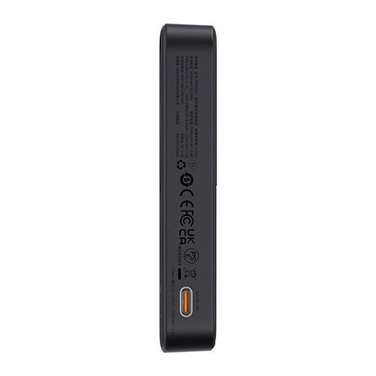 Baseus MagPro PPCXZ05 Wireless External Battery, 5000mAh, 20W, PD + FQI, 1 x QI - 1 x USB-C, Black, Resealed P10064101123-00