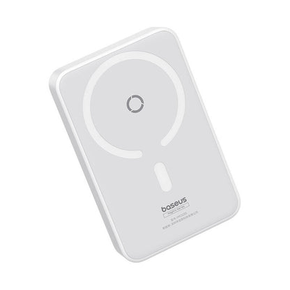 Externer Wireless-Akku Baseus MagPro PPCXZ05, 5000mAh, 20W, PD + FQI, 1 x QI - 1 x USB-C, Weiß P10064101223-00