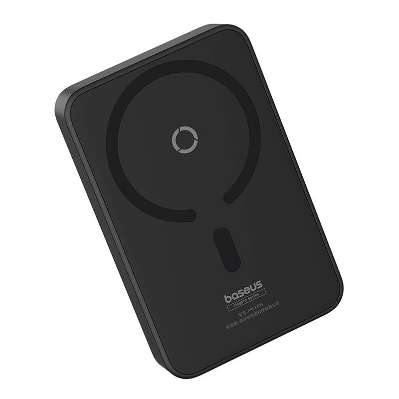 Baseus MagPro PPCXZ05 Wireless External Battery, 5000mAh, 20W, PD + FQI, 1 x QI - 1 x USB-C, Black, Resealed P10064101123-00