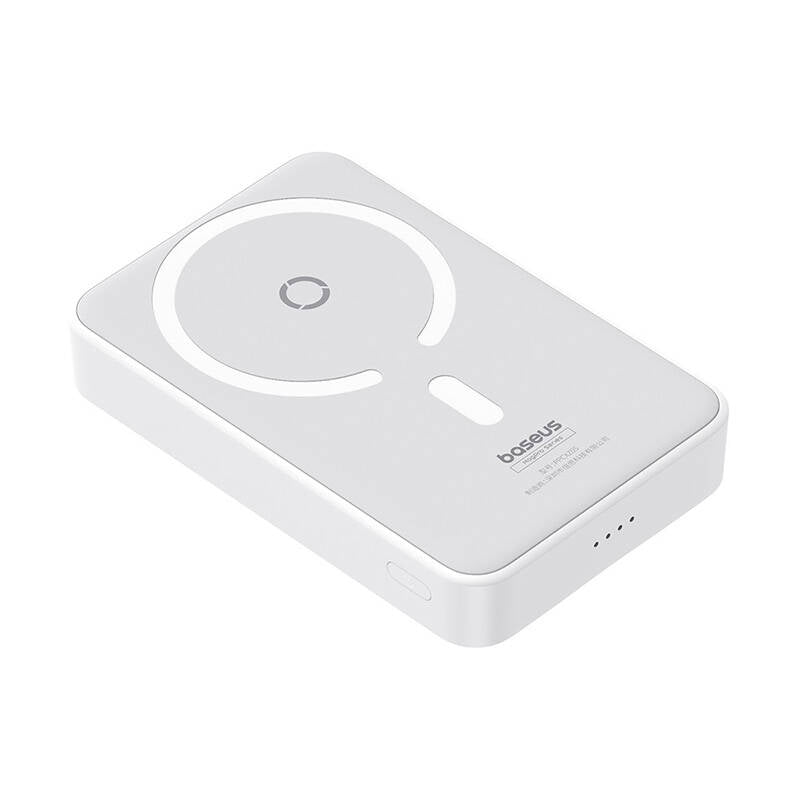 Externer Wireless-Akku Baseus MagPro PPCXZ05, 5000mAh, 20W, PD + FQI, 1 x QI - 1 x USB-C, Weiß P10064101223-00
