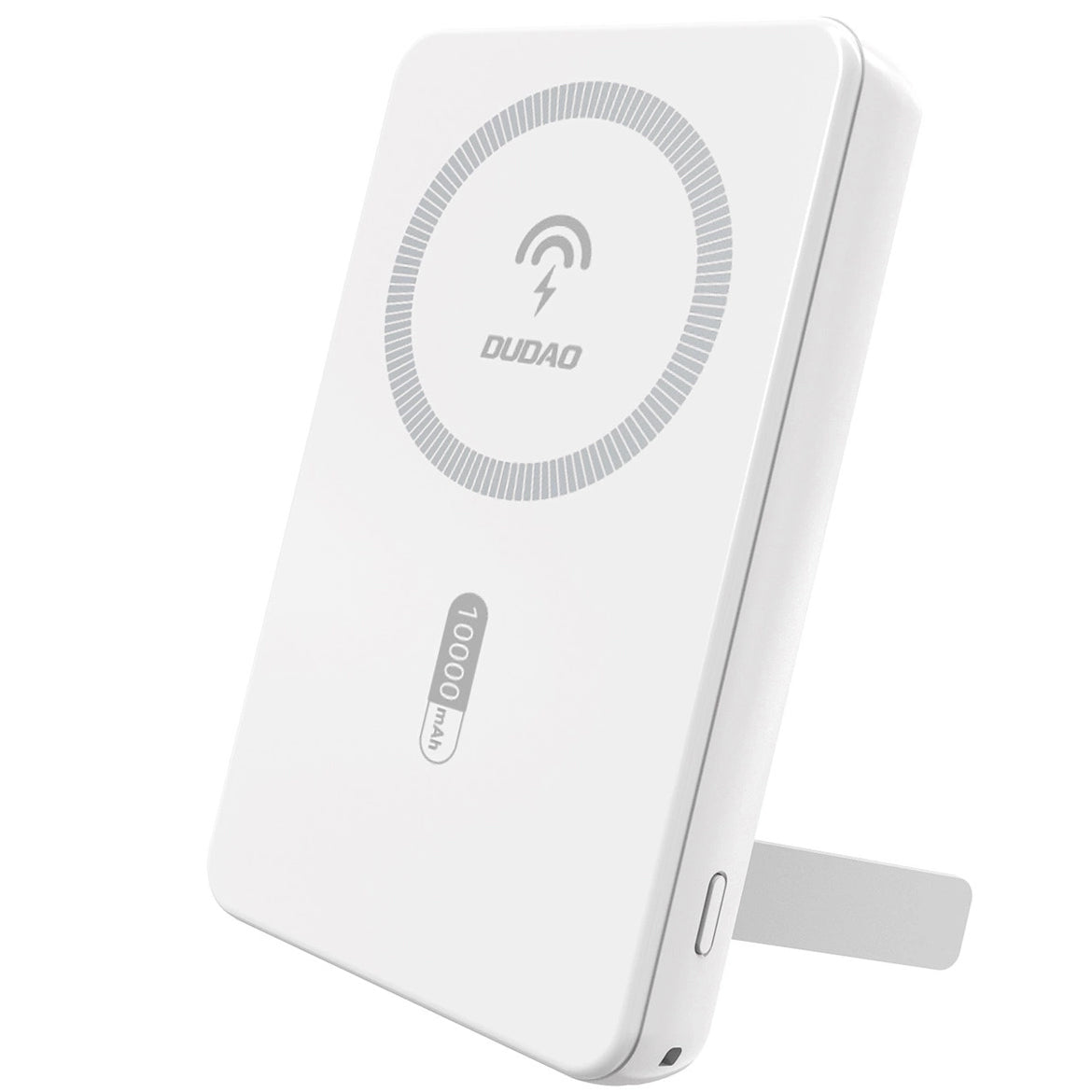 Externer Wireless-Akku Dudao K14S+, 10000mAh, 22.5W, QC + PD + FQI, 1 x QI - 1 x USB-A - 1 x USB-C, Weiß