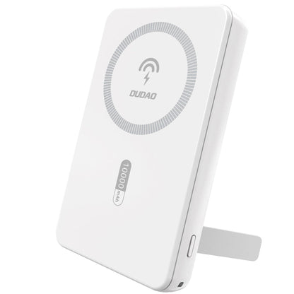 Externer Wireless-Akku Dudao K14S+, 10000mAh, 22.5W, QC + PD + FQI, 1 x QI - 1 x USB-A - 1 x USB-C, Weiß