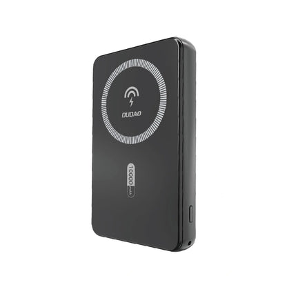 Dudao K14S Wireless Externe Batterie, 5000mAh, 20W, QC + PD + FQI, 1 x QI - 1 x USB-A - 1 x USB-C, Schwarz