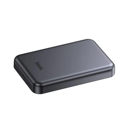 Wireless External Battery HOCO J160, 5000mAh, 10W, 1 x QI - 1 x USB-C, Gray