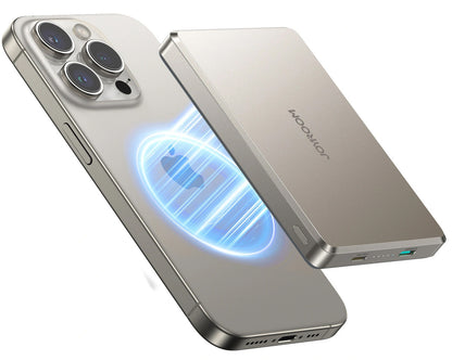 Wireless Powerbank Joyroom JR-PBM08 Pro, 10000mAh, 22,5W, PD + FQI, 1 x QI - 2 x USB-C, Beige