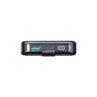 Externer Wireless-Akku Joyroom JR-PBM11, 10000mAh, 22.5W, QC + PD + FQI, 1 x QI - 1 x USB-A - 1 x USB-C, Schwarz