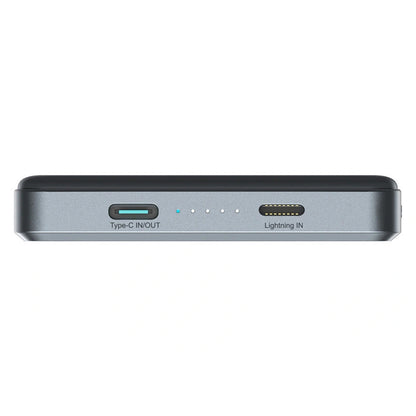 Wireless Powerbank Joyroom JR-PBM08 Pro, 10000mAh, 22,5W, PD + FQI, 1 x QI - 2 x USB-C, Grau