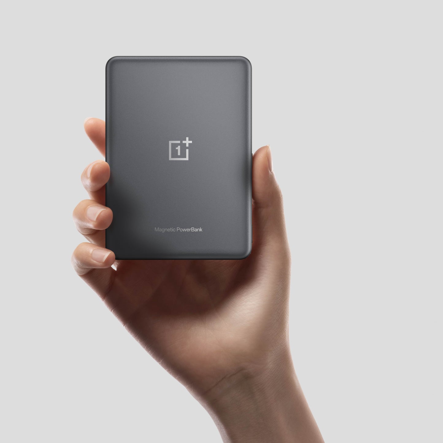 Externer Wireless-Akku OnePlus Slim Magnetic, 5000mAh, 10W, FQI, 1 x USB-C, Grau
