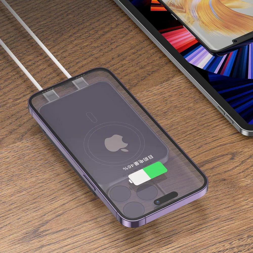 Externer Wireless Akku Proove Hoodman, 10000mAh, 20W, PD + FQI, 1 x QI - 1 x USB-C, Grau PBH120010003