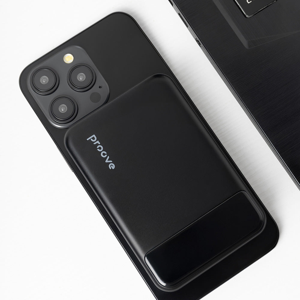 Externer Wireless-Akku Proove Hoodman, 10000mAh, 20W, PD + FQI, 1 x QI - 1 x USB-C, Schwarz PBH120010001