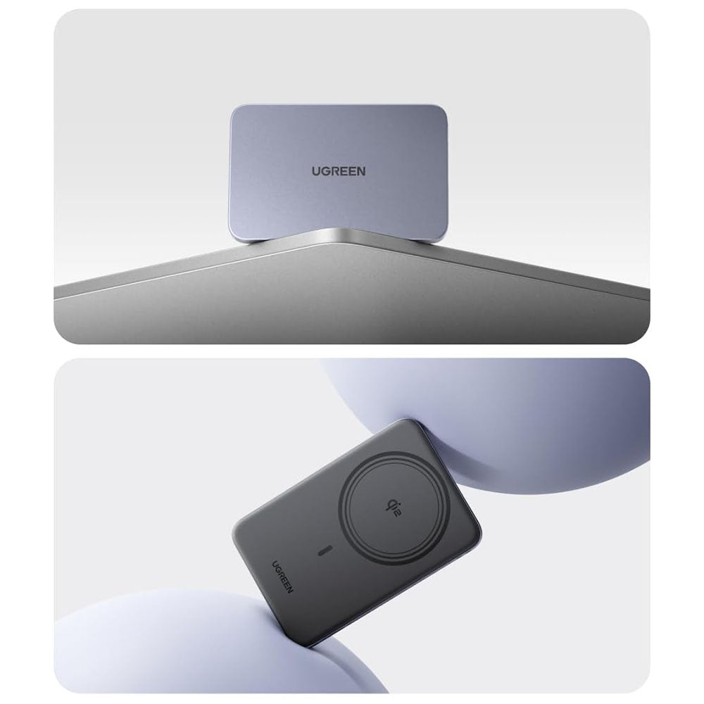 Wireless Externe Batterie UGREEN PB580 (75984B), 5000mAh, 15W, PD + FQI, 1 x QI - 1 x USB-C, Grau