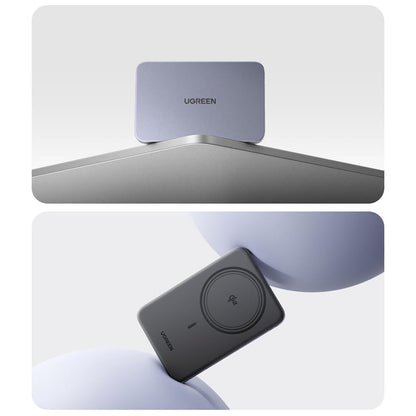 Wireless Externe Batterie UGREEN PB580 (75984B), 5000mAh, 15W, PD + FQI, 1 x QI - 1 x USB-C, Grau