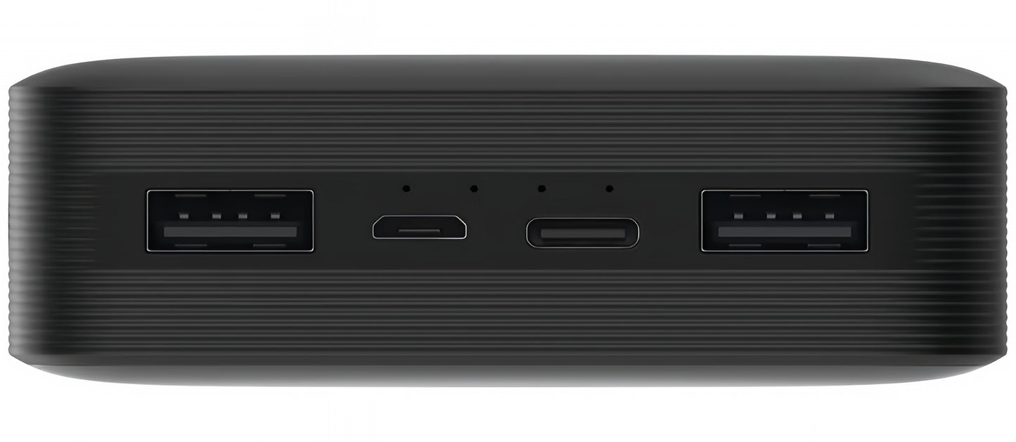 Externer Akku Xiaomi, 20000mAh, 18W, QC, 2 x USB-A, Schwarz PB200LZM