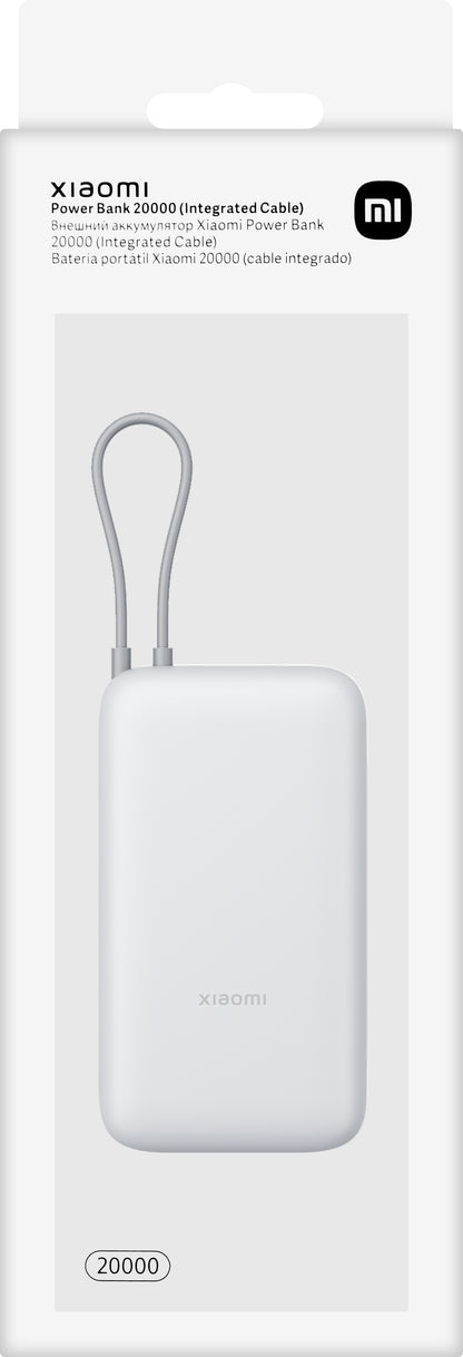Externer Akku Xiaomi, 20000mAh, 22.5W, QC + PD, 1 x USB-A - 2 x USB-C, Silber BHR9738GL