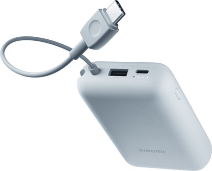 Externer Akku Xiaomi Pocket Edition Pro, 10000mAh, 33W, QC + PD, 1 x USB-A - 1 x USB-C, Blau BHR9073GL