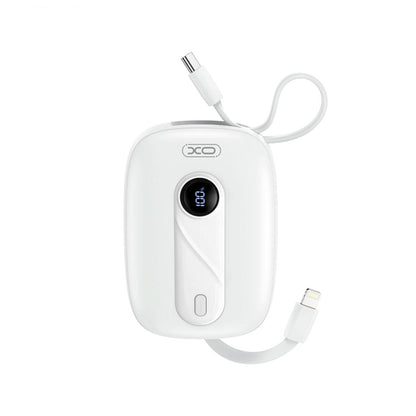 Externer Akku XO Design PR246, 10000mAh, 22.5W, PD, 1 x Lightning - 2 x USB-C, Weiß