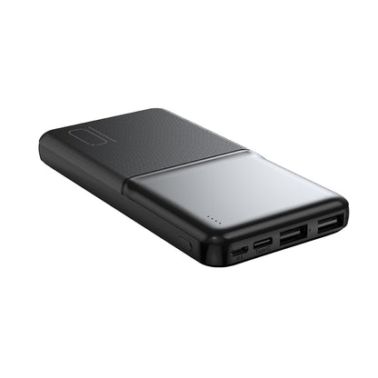 XO Design PR251 External Battery, 10000mAh, 10W, 2 x USB-A, Black