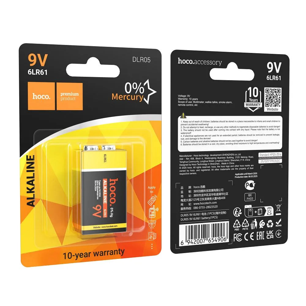 Batterie HOCO DLR05, 6LR61 (9V)